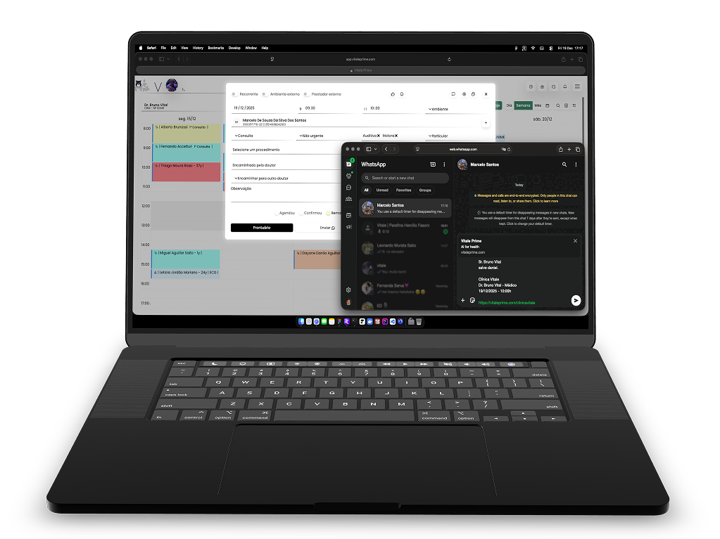 Sistema de saúde completo para clínicas e hospitais