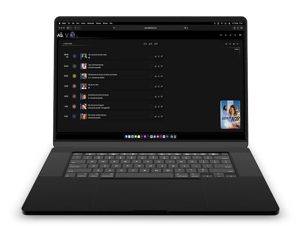 Dashboard completo para gestão de clínicas e hospitais